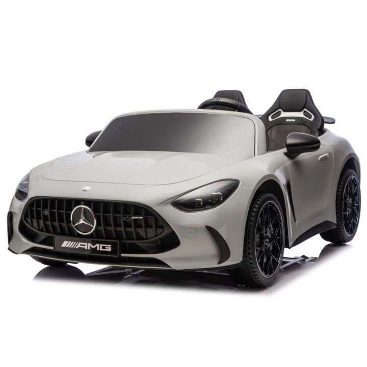 Vaikiškas elektrinis automobilis 24V, šviesiai pilkas Mercedes