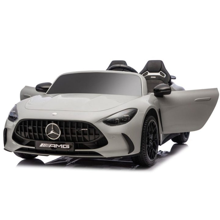 Vaikiškas elektrinis automobilis 24V, šviesiai pilkas Mercedes