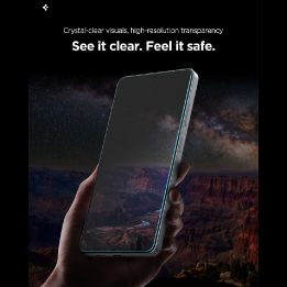 Grūdintas stiklas Samsung Galaxy S26 su privatumo filtru 9H Spigen