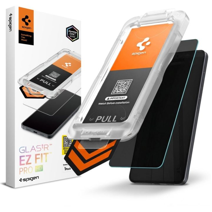 Apsauginis stiklas Galaxy S26+ su privatumo filtru Spigen