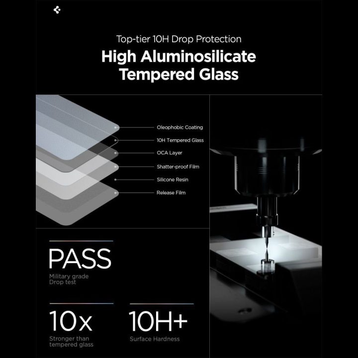 Apsauginis stiklas Galaxy S26+ 2 vnt. su privatumo filtru Spigen