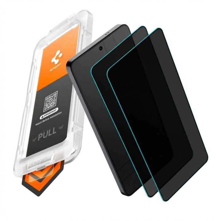 Apsauginis stiklas Galaxy S26+ 2 vnt. su privatumo filtru Spigen