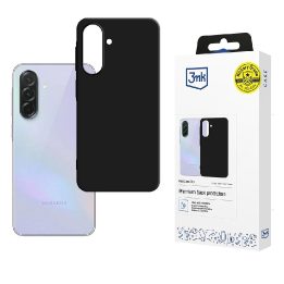 Dėklas Samsung Galaxy A37 su mikropluošto pamušalu, matinis juodas 3mk