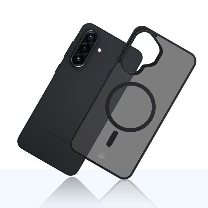 Telefono dėklas pilkai permatomas skirtas Samsung Galaxy A37 3mk