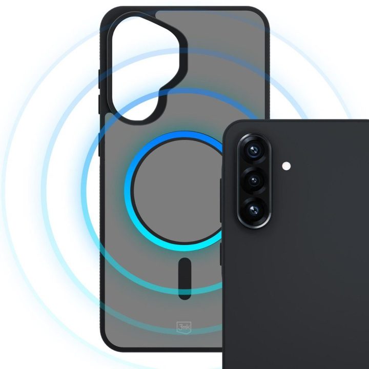Telefono dėklas pilkai permatomas skirtas Samsung Galaxy A37 3mk