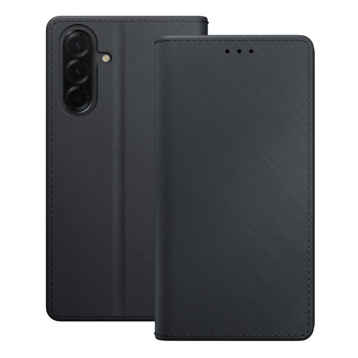 Dėklas Samsung Galaxy A37 su pinigine, 3 kortelėms juodas 3mk