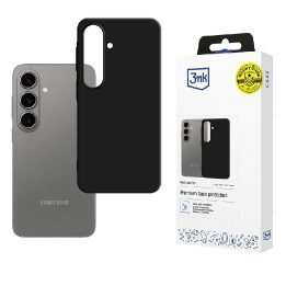 Dėklas telefonui Samsung Galaxy A57 su mikrofibra juodas 3mk