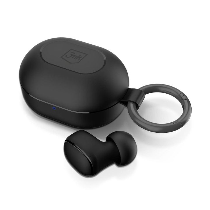 Ausinės belaidės su Bluetooth 6.0 ir klipu 3mk FlowBuds