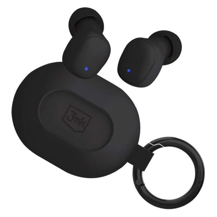 Ausinės belaidės su Bluetooth 6.0 ir klipu 3mk FlowBuds