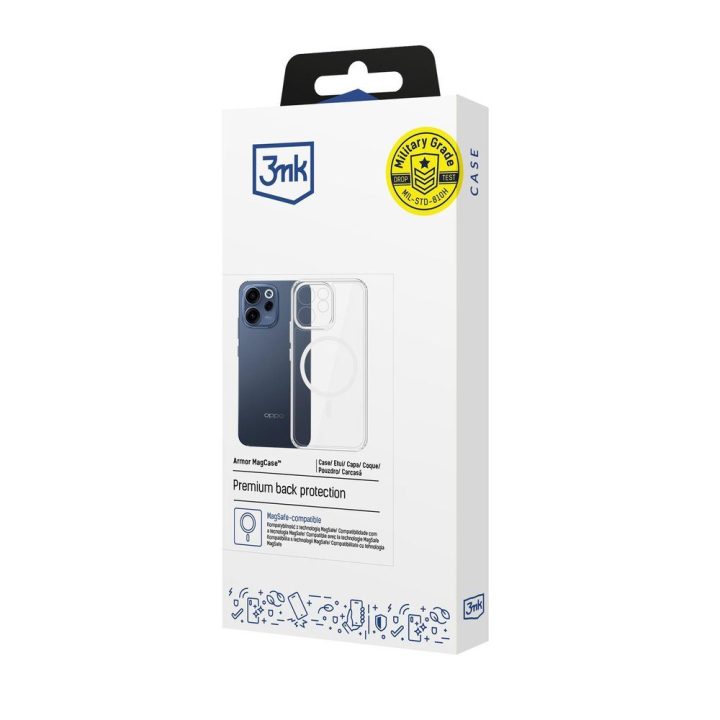 Dėklas su MagSafe, permatomas 3mk
