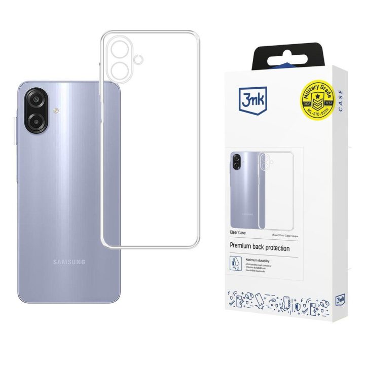 Dėklas Samsung Galaxy A07/M07 skaidrus su pakeltais kraštais 3mk