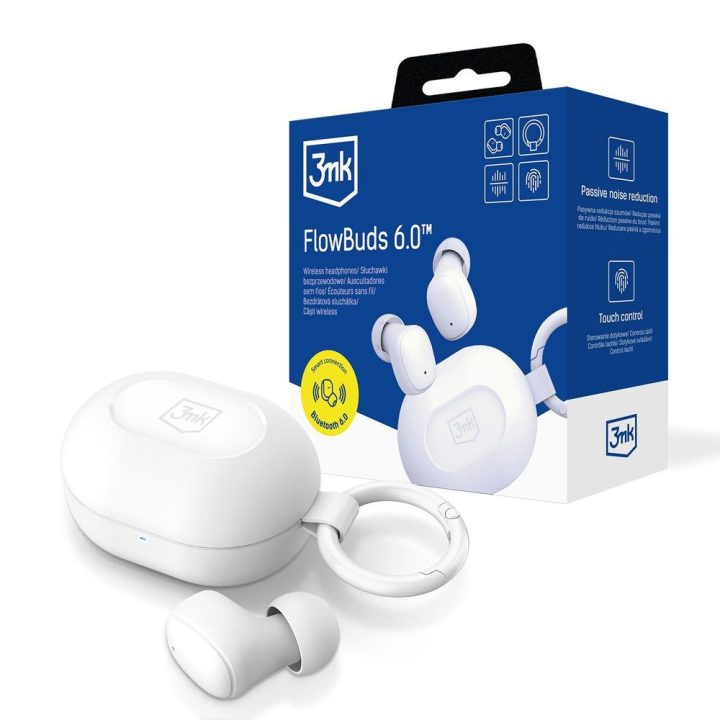 Belaidės ausinės Bluetooth 6.0 kompaktiškos 3mk