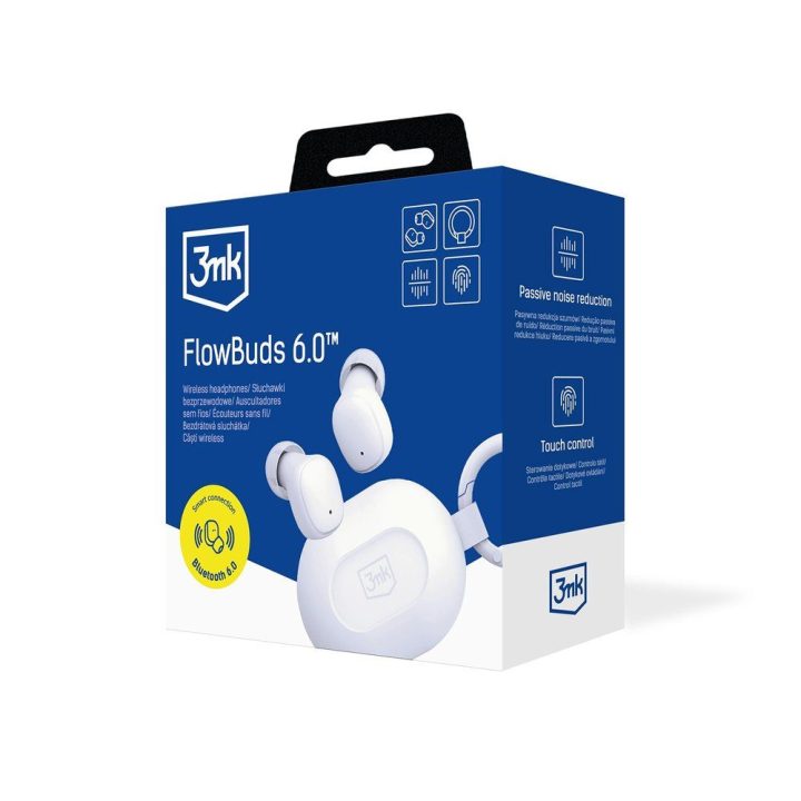 Belaidės ausinės Bluetooth 6.0 kompaktiškos 3mk