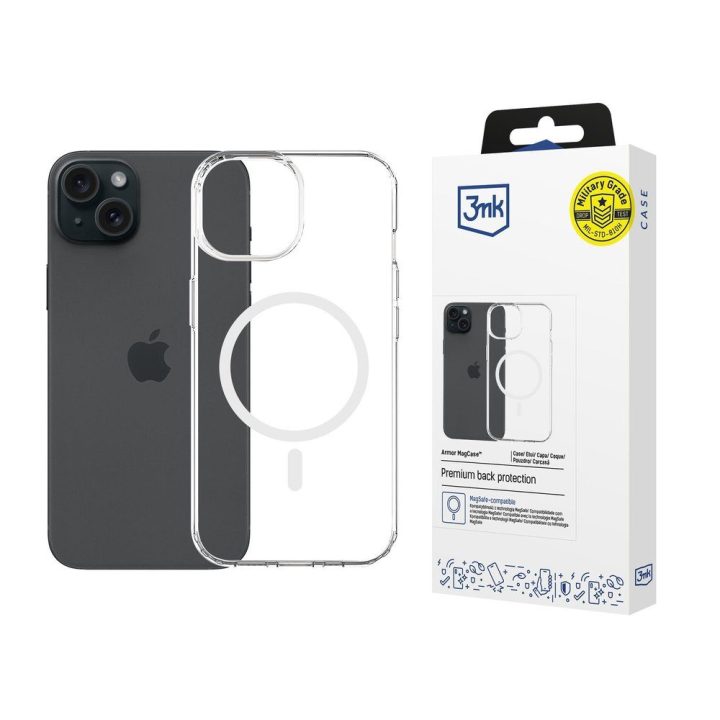 Dėklas su sutvirtintais kampais MagSafe iPhone 15 Plus 3mk