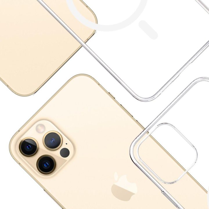 Dėklas iPhone 12 Pro Max su MagSafe, skaidrus 3mk