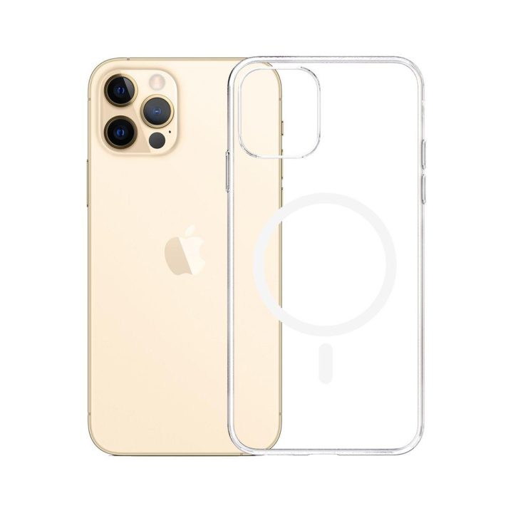 Dėklas iPhone 12 Pro Max su MagSafe, skaidrus 3mk