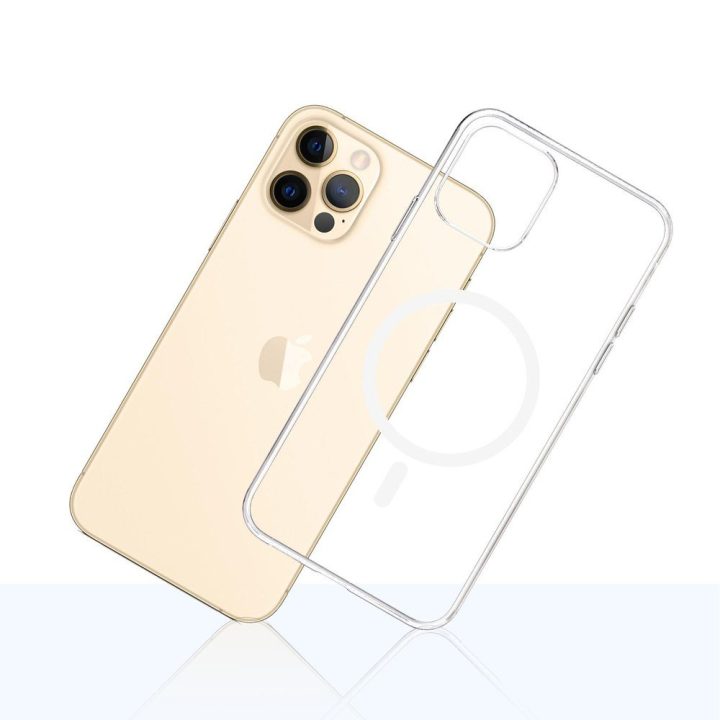 Dėklas iPhone 12 Pro Max su MagSafe, skaidrus 3mk