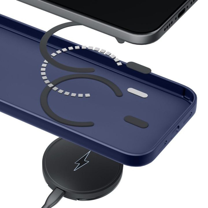 Dėklas MagSafe iPhone 17 Pro Max dūminės mėlynos spalvos 3mk