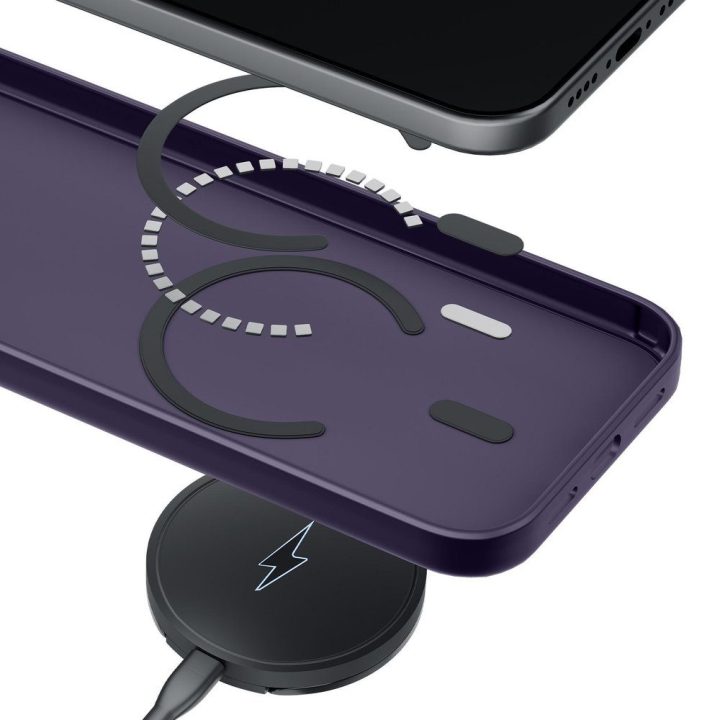 MagSafe dėklas atsparus įbrėžimams, dūminės violetinės spalvos 3mk