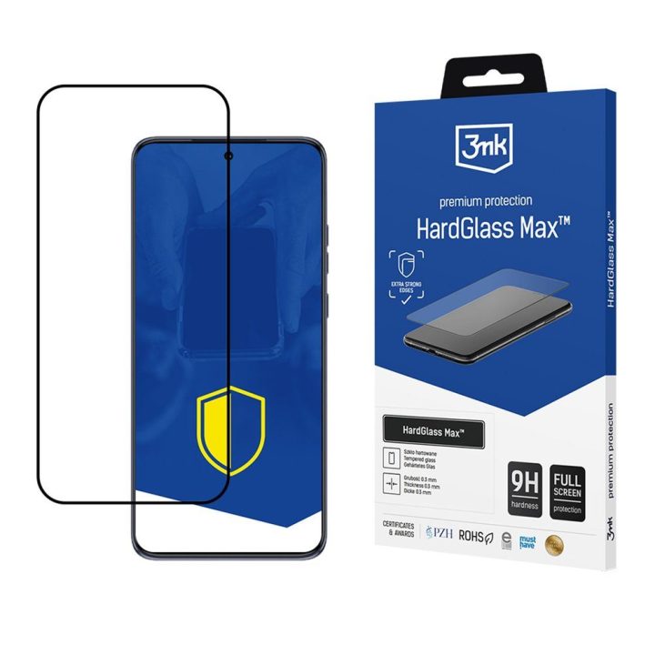 Viso ekrano grūdintas stiklas 9H Motorola Edge 50 Neo 3mk HardGlass Max
