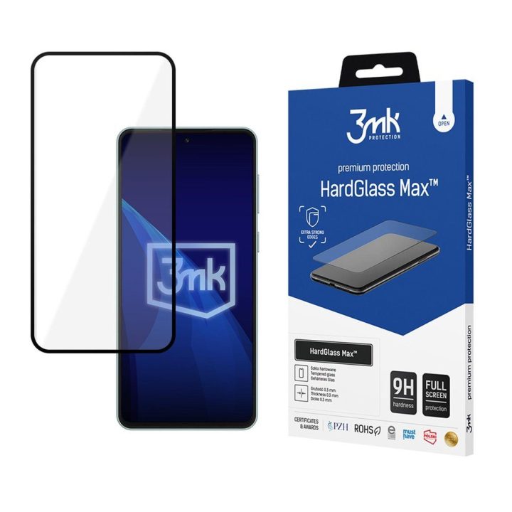 Grūdintas stiklas visam ekranui 9H, 0.3 mm 3mk HardGlass Max
