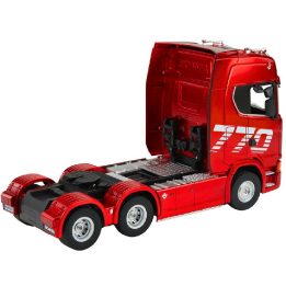 Vaikiškas nuotoliniu būdu valdomas sunkvežimis raudonas 1:18 Scania Huina 1501