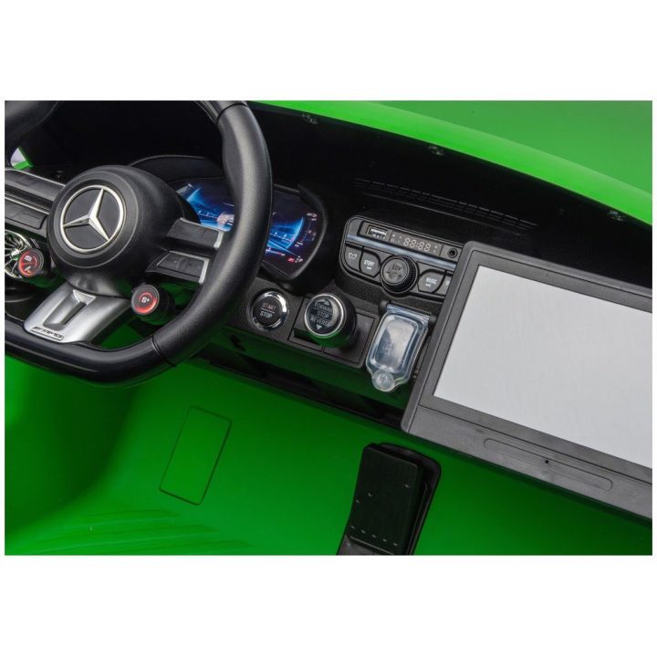 Vaikiškas elektromobilis 24V matinė žalia Mercedes GT63 AMG