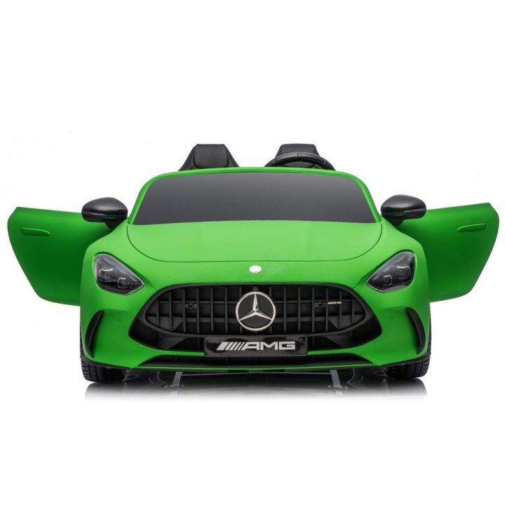 Vaikiška elektrinė mašina 24V, tylus variklis, matinė žalia Mercedes