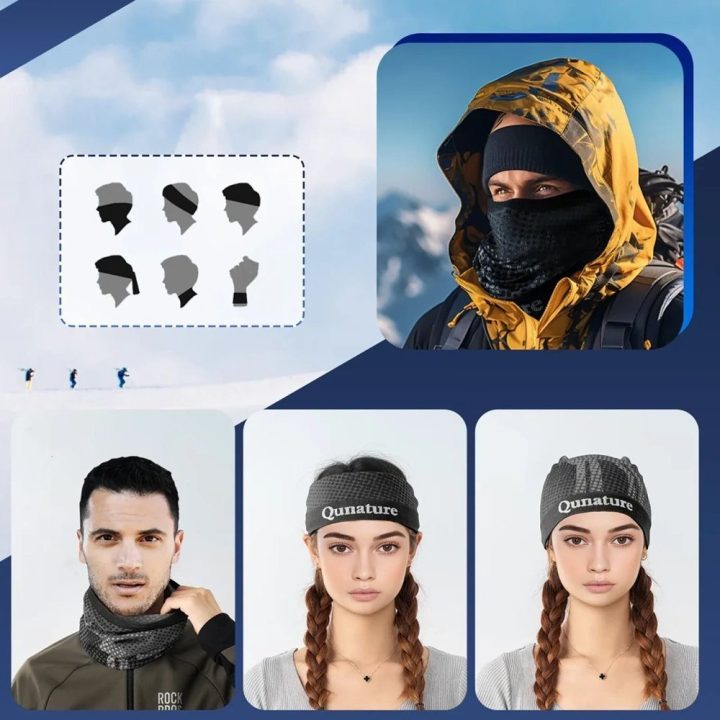 Žieminė kaklo mova universali juoda Qunature