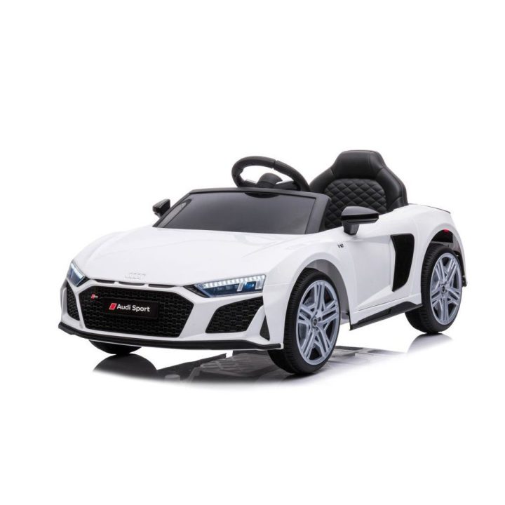 Vaikiškas elektrinis automobilis 108×55×26 cm baltas Audi