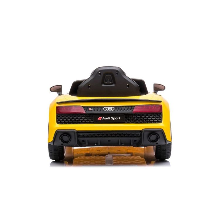 Vaikiškas elektrinis automobilis geltonas 14 kg Audi