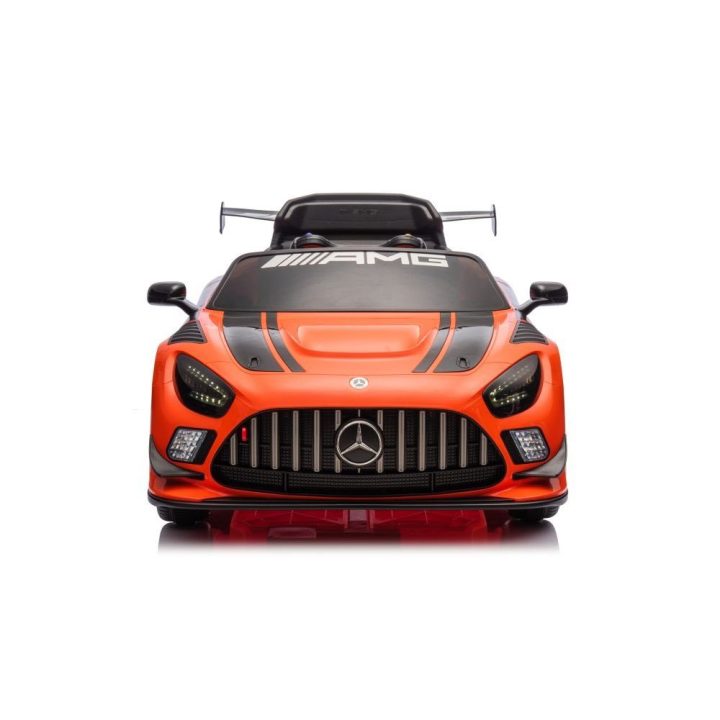 Vaikiška elektrinė mašina oranžinė su akumuliatoriumi Mercedes