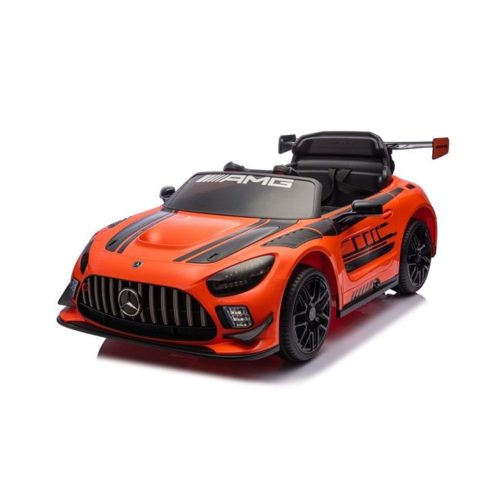Vaikiška elektrinė mašina oranžinė su akumuliatoriumi Mercedes
