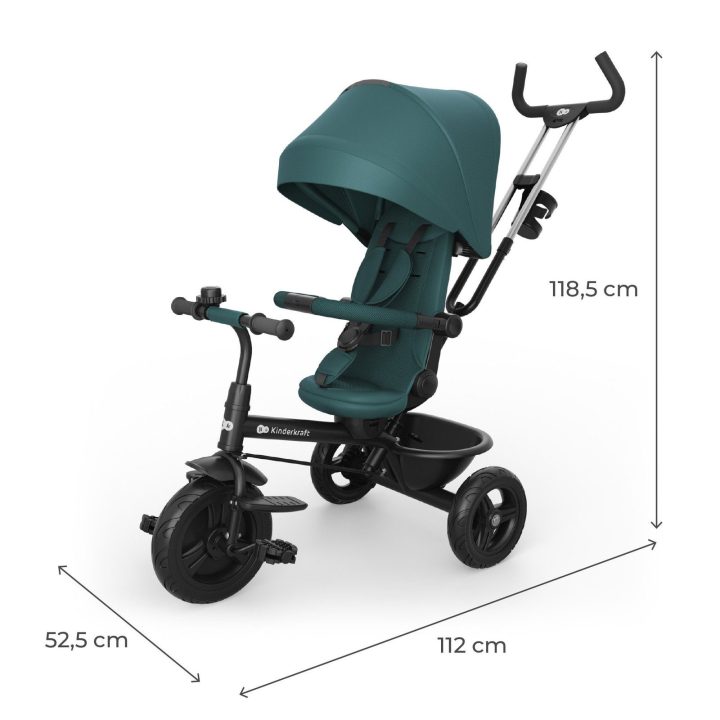 Triratukas 6in1 su sukama sėdyne 360° Kinderkraft