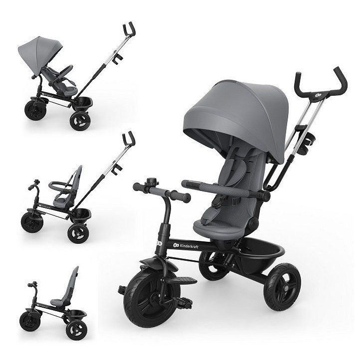 Triratukas 6in1 su sėdyne 360° Kinderkraft