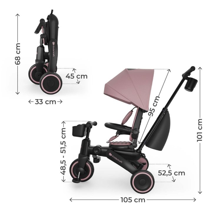 Triratukas sulankstomas, 6 režimai Kinderkraft