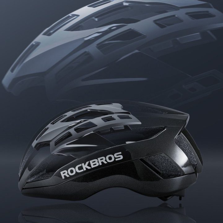 Dviratininko šalmas 58–62 cm juodas Rockbros