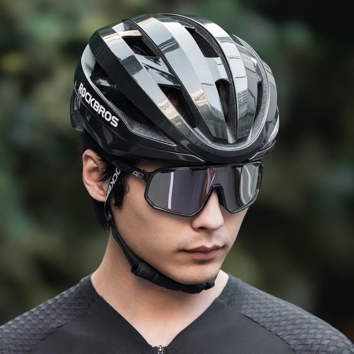 Dviratininko šalmas 58–62 cm juodas Rockbros