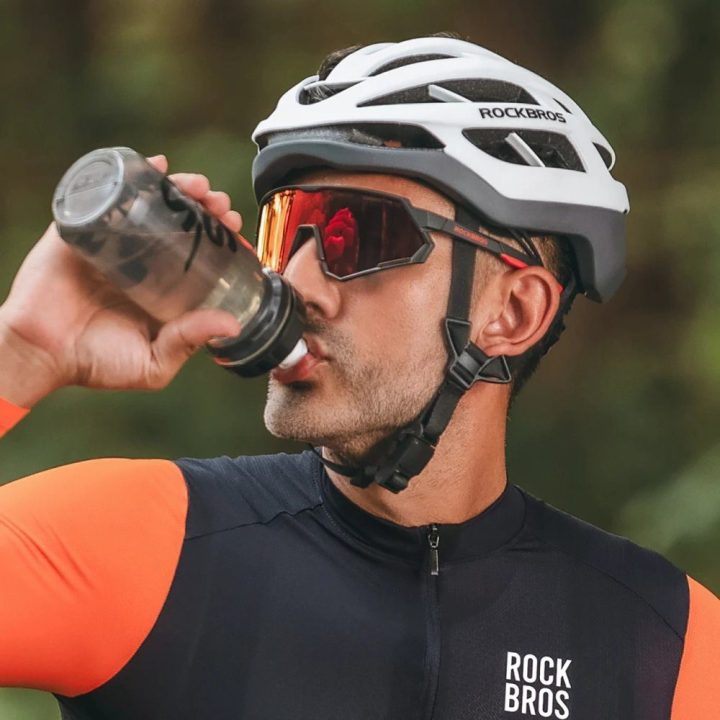 Dviratininko šalmas 58–61 cm, balta ir pilka Rockbros