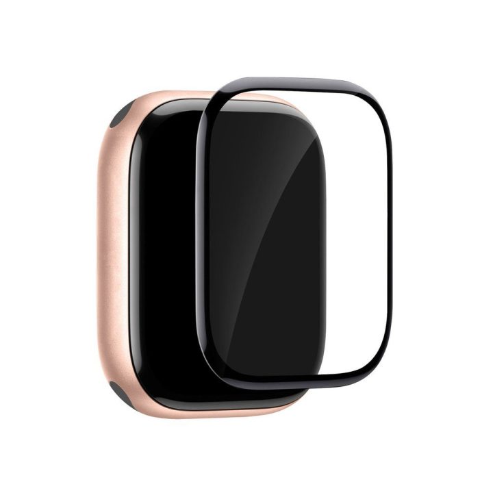 Apsauginė ekrano plėvelė Apple Watch 42 mm su aplikatoriumi juoda Puro