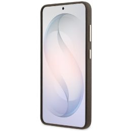 Dėklas skirtas Samsung Galaxy S26+ iš dirbtinės odos rudos Guess