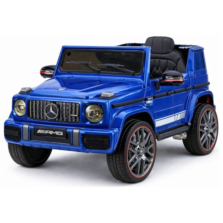 Elektrinis vaikiškas automobilis Mercedes AMG G 63, mėlynas
