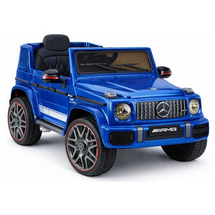 Elektrinis vaikiškas automobilis Mercedes AMG G 63, mėlynas