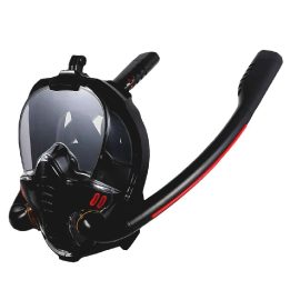 Viso veido nardymo kaukė juoda L/XL (AntiFog, DryTop)