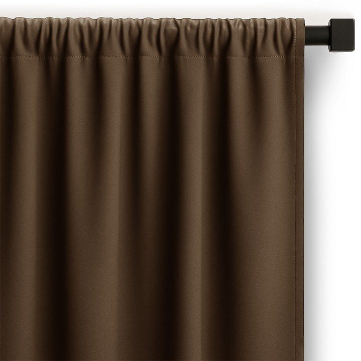 Užuolaida plisuota ruda 140×250 Carli RESTILO