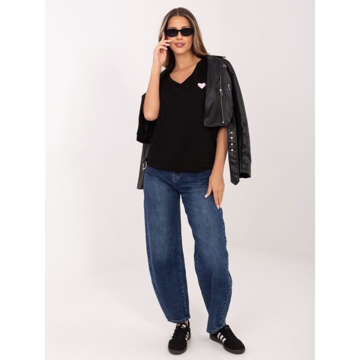 Juoda oversize palaidinė