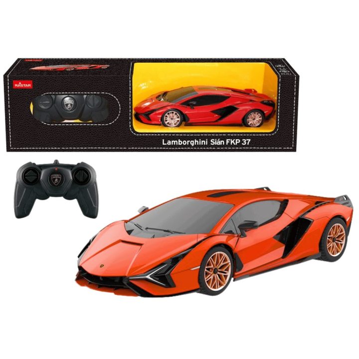 Radijo valdomas Lamborghini Sian 1:24 Rastar, oranžinis