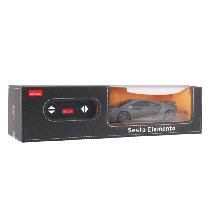 Pilkas Lamborghini Sesto Elemento 1:24 radijo valdomas modelis