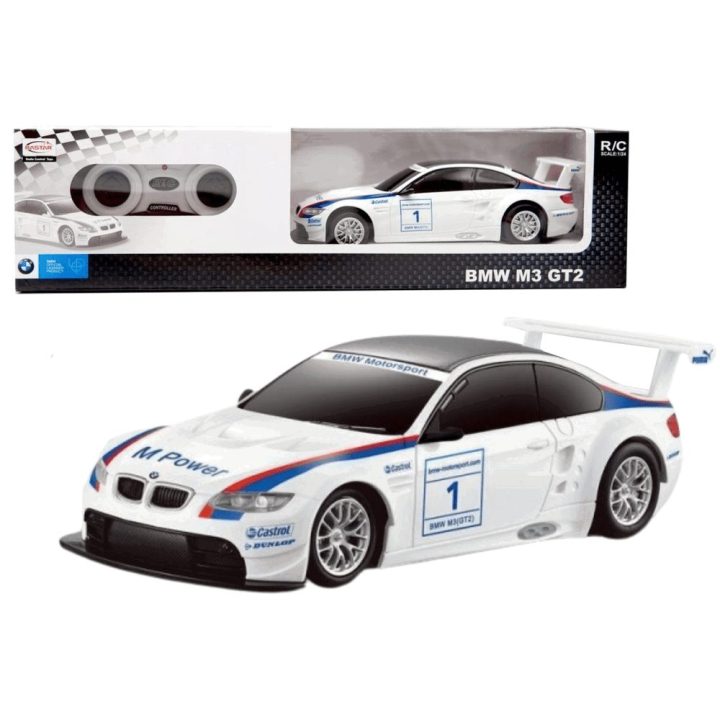 BMW M3 GT2 1:24 nuotoliniu būdu valdomas automobilis, balta
