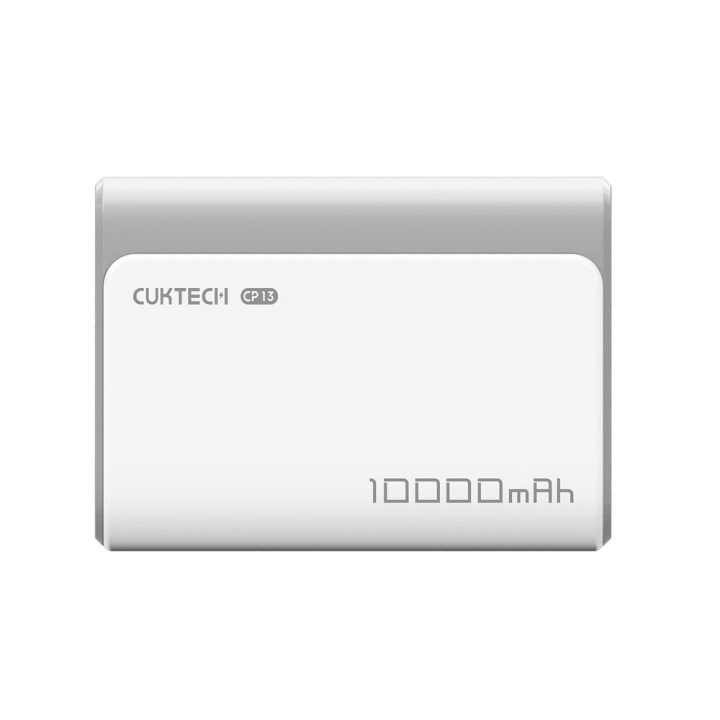 Cuktech CP13 10000 mAh pilkas powerbankas 30W (USB‑C + USB‑A)